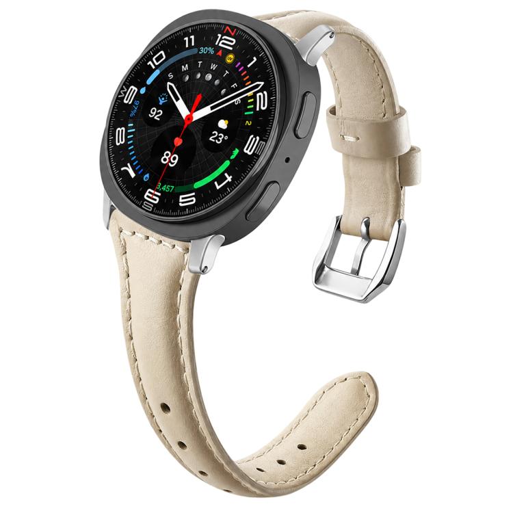 xDfind Slim Waist Vegan Leather Watch Band, For Galaxy Watch Ultra2 2026 / 2025 / 1 2024, For Galaxy Watch9 / 8 / 8 Classic