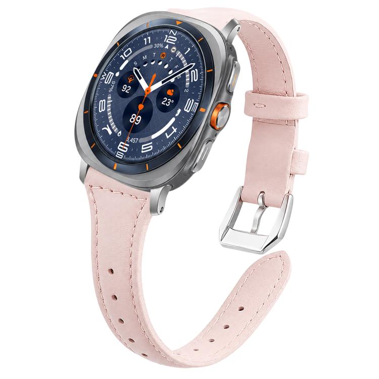xDfind Slim Waist Vegan Leather Watch Band, For Galaxy Watch Ultra2 2026 / 2025 / 1 2024, For Galaxy Watch9 / 8 / 8 Classic