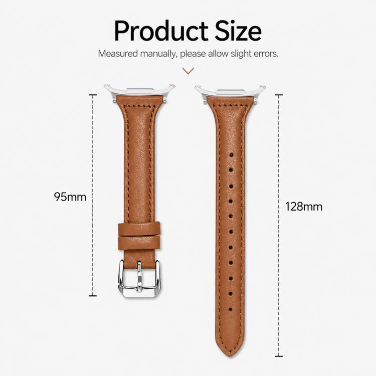xDfind Slim Waist Vegan Leather Watch Band, For Galaxy Watch Ultra2 2026 / 2025 / 1 2024, For Galaxy Watch9 / 8 / 8 Classic