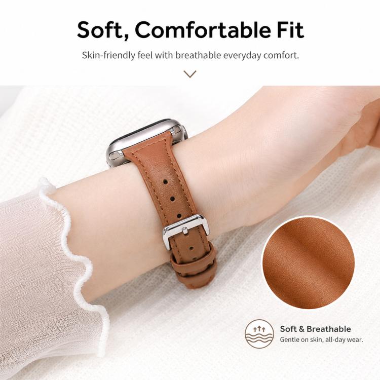 xDfind Slim Waist Vegan Leather Watch Band, For Galaxy Watch Ultra2 2026 / 2025 / 1 2024, For Galaxy Watch9 / 8 / 8 Classic