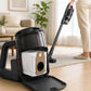 Reusable dust bag replacement insert with paper filter, beige lining on vacuum bin
