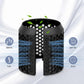 Magnetic hair curler replacement filter mesh, black fine perforations