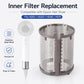 Internal dust filter mesh insert with stainless-steel mesh cylinder for hair dryer