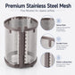 Stainless-steel mesh inner filter cylinder with dark locking frame for hair dryer