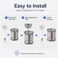 Inner filter mesh cylinder shown during installation, stainless mesh with locking frame