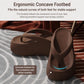 Coffee brown EVA ergonomic flip-flops with cushioned footbed