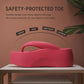 Rose red EVA flip-flop showing thick toe and side profile