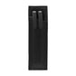 PU leather pen sleeve with two elastic pen holders, black