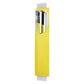 PU leather pen sleeve with two pen slots, yellow