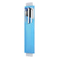 PU leather pen sleeve with two pen slots, light blue