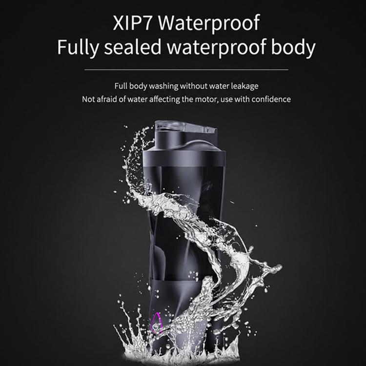 Black portable crushed ice juicer with sealed body and splash-resistant design