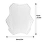 Clear universal motorcycle windshield panel with mounting holes