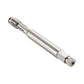 Spark plug thread repair tool, silver shaft with knurled ends and elongated body