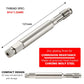 Spark plug thread repair tool with M14x1.25 threads, zinc-plated chrome-moly steel body
