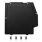 Can-Am Maverick X3 battery cover kit: black rectangular cover with corner cutouts