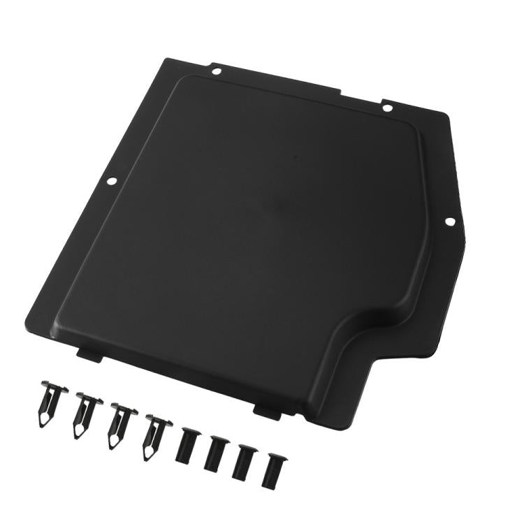 Can-Am Maverick X3 battery cover kit: black sloped cover panel with included clips