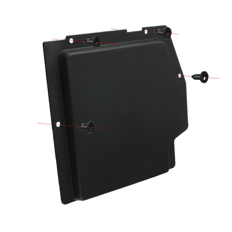 Can-Am Maverick X3 battery cover kit: black cover panel with visible alignment studs
