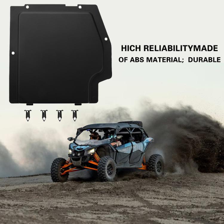 Can-Am Maverick X3 battery cover kit: black cover panel with fasteners included