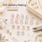 Silicone bullet earring backs, locking safety stoppers, assorted gold and clear