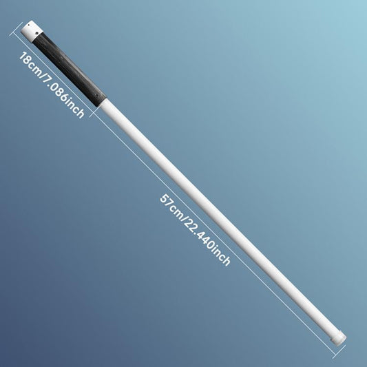 Flexible LED silicone light strip with attached controller and length markings.