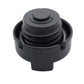 Fuel tank cap with gasket stack and circular top