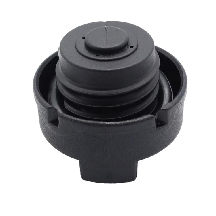 Fuel tank cap with gasket stack and circular top