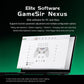 Wired game controller configuration software displayed on laptop screen