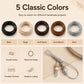 3mm PU leather beading wire set, five colors: black, beige, dark brown, camel brown, silver