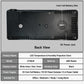LED projection clock back panel with coin cell battery slot and DC power jack
