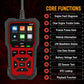 OBD2 fault code reader with on-screen function list and large navigation keypad