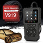 V919 OBD2 code reader scanner with built-in display and control buttons