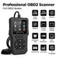 OBD2 V919 scanner front view with button panel and OBD plug cable