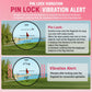 Pin lock vibration alert graphic for a mini golf rangefinder