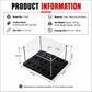 PGM clear-top black acrylic golf club rack with 15 slots and four metal feet
