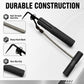 Durable windshield removal tool with hook blade, textured black grip, and steel wire