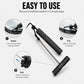 Windshield removal tool with black handles and long wire for cutting sealant