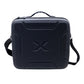 Outdoor hard-shell protective case with embossed X pattern and shoulder strap