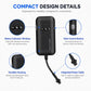 Black GPS vehicle tracker with side control button and status indicator window