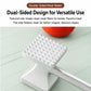 Double-sided meat tenderizer with textured pattern face on a stainless mallet head