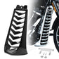 Black blade-style air deflector with stacked chevron fins and included mounting hardware