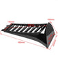 Black blade-style air deflector with labeled size measurements