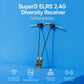 SuperD ELRS 2.4G diversity receiver with two antenna wires on the PCB