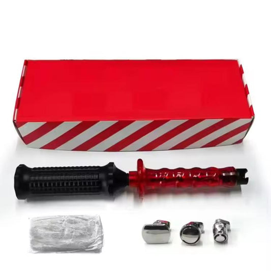 Paintless dent repair puller kit with red-and-black tools and accessories in case