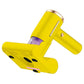 Yellow mini UV mattress vacuum cleaner with purple UV light window and brush head