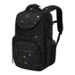 Camouflage laptop backpack with front zip pocket and adjustable shoulder straps