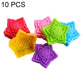 High-temperature silicone flower molds set, 10-pack, five-point and layered flower molds