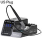 Soldering station with US plug, digital temperature display and black pen in stand