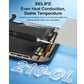 Curved soldering tip with angled metal end on electronic circuit board