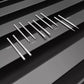 10-pack replacement drill pen tips with silver metal shafts and tapered tips