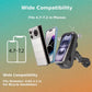 Motorcycle phone holder with translucent protective cover and handlebar mounting clamp